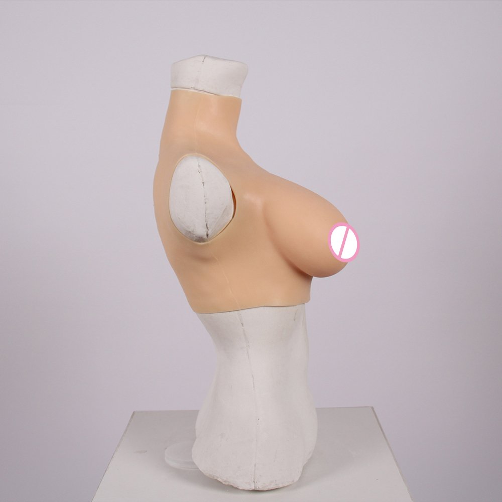 Sexy Silicone Fake Breasts C Cup Gel Liquid Soft Breasts Transvestite Self-Defense Wear in the US