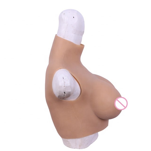 70C Cup breast for transvestite Realistic Feeling of contact Adhesive Silicone Boob Crossdressing Breast