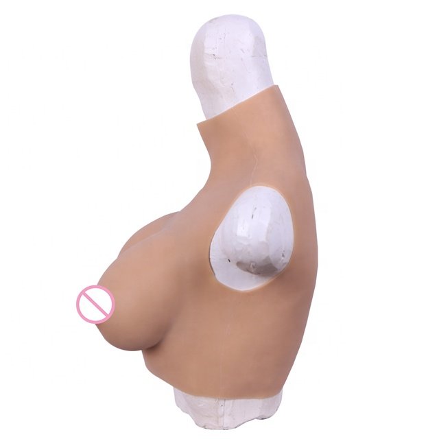 70C Cup breast for transvestite Realistic Feeling of contact Adhesive Silicone Boob Crossdressing Breast