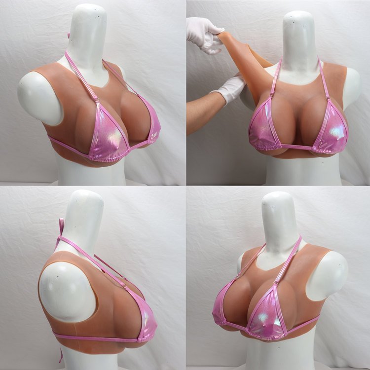 Silicone Breast E Cup Silicone Filled Breast Forms Artifical Big Boobs for Shemale Crossdresser Drag Queen Trangender