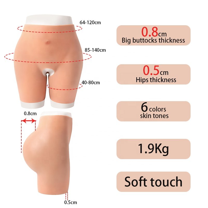 silicone butt and hips padded silicone panties bra for women underwear plus size shaper silicon buttocks and hips enhancer