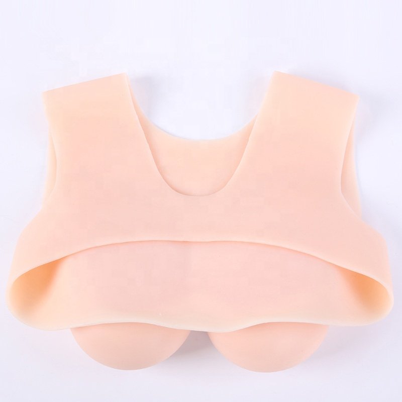 Transgender Cosplay Mastectomy Prosthesis Silicone Breast Plate Boobs Crossdresser Artificial Breast Form