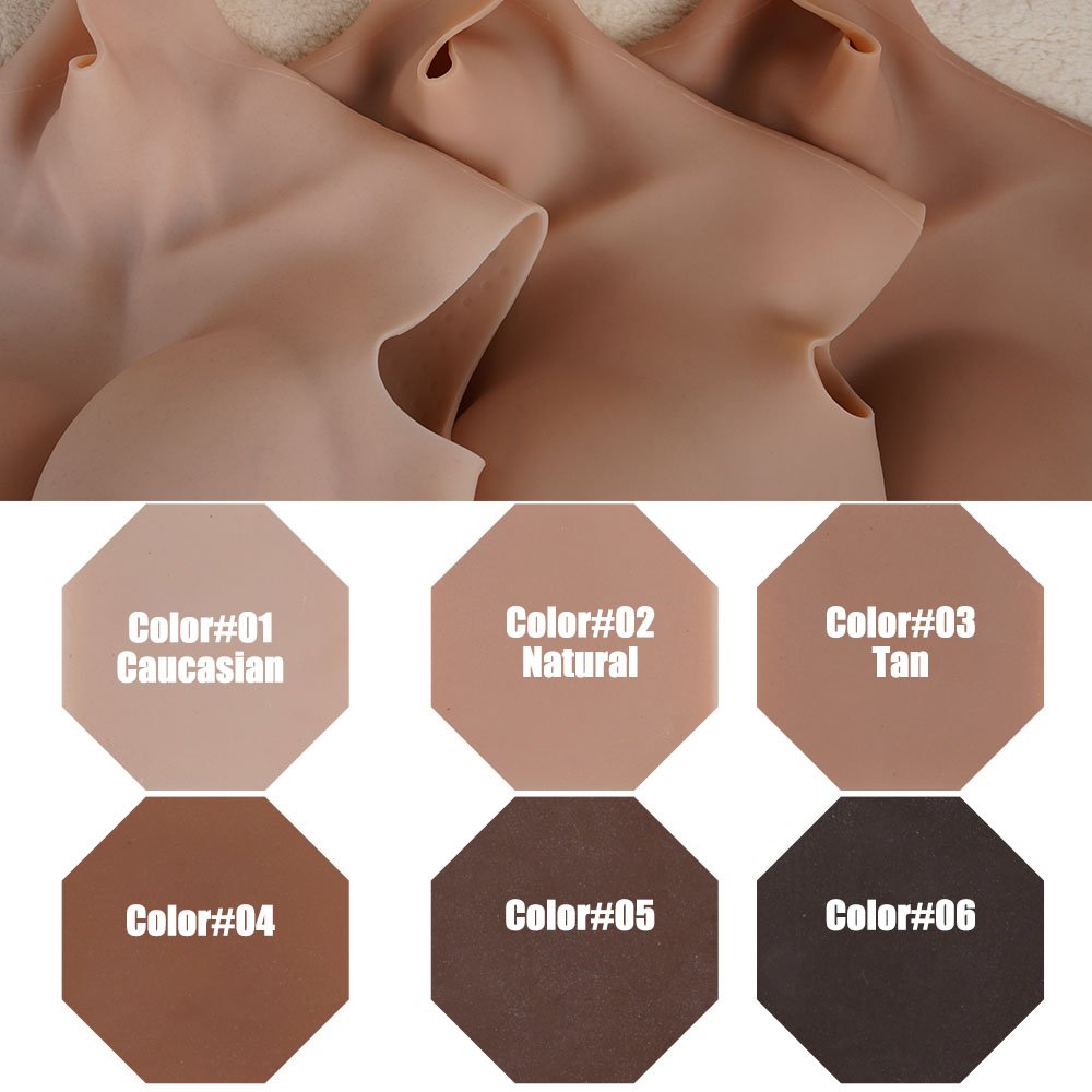 URCHOICE Men to woman drag queen CD TD silicone full bodysuit crossdresser drag queen bodysuit fake boob cheap breast forms