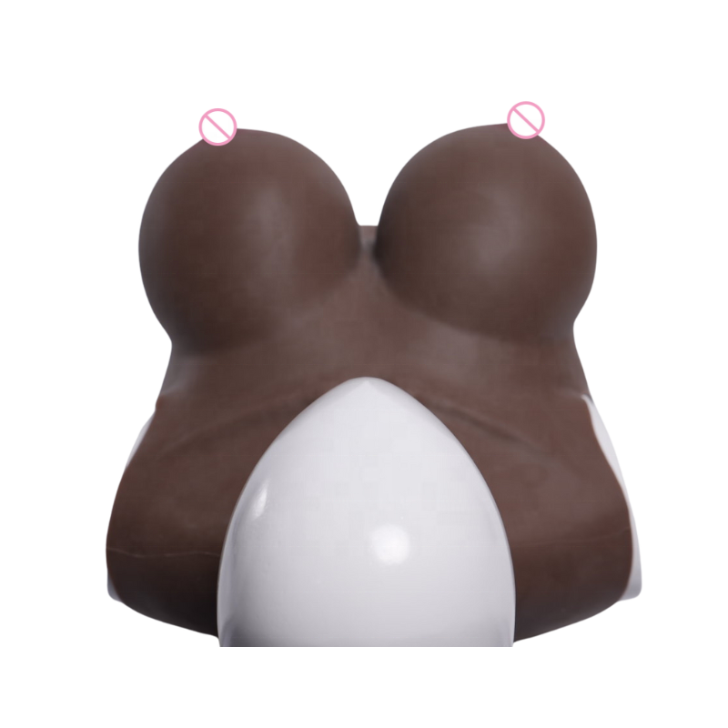 Shemale K Cup Black Color Artificial Boobs Breast Form for Transgender Crossdresser Cosplay