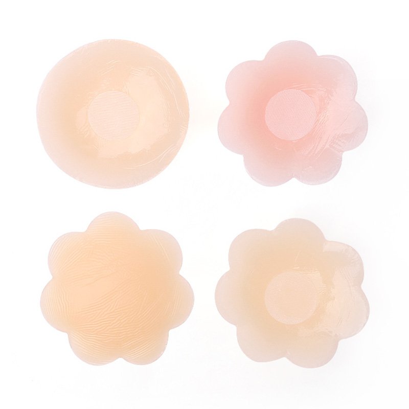 6.5cm Women Reusable Nipple Cover Charm Boob Tape Silicone Breast Sticker Waterproof Round Self Adhesive Wholesale