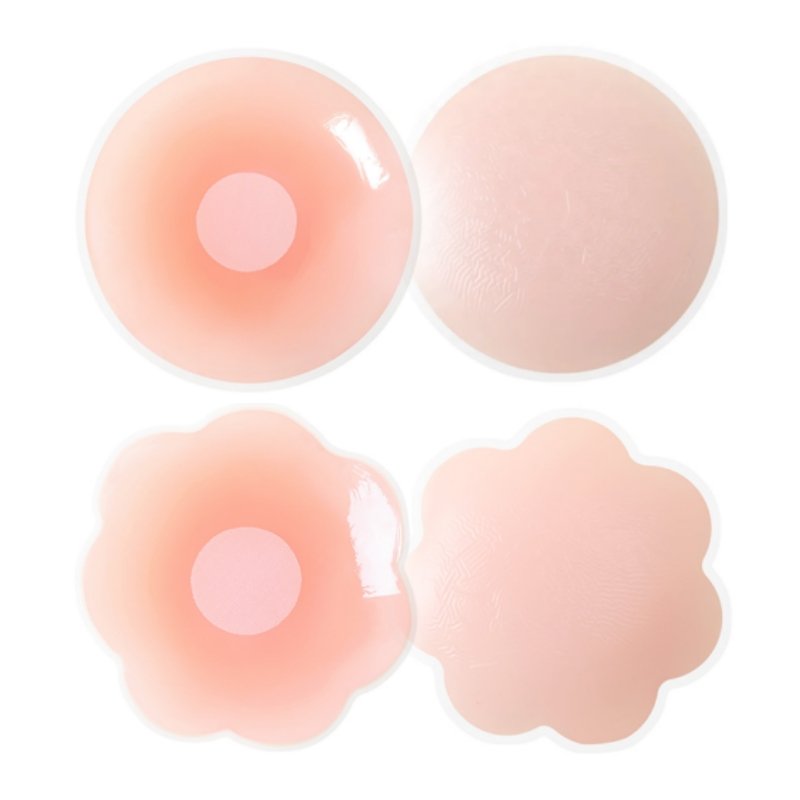 6.5cm Women Reusable Nipple Cover Charm Boob Tape Silicone Breast Sticker Waterproof Round Self Adhesive Wholesale