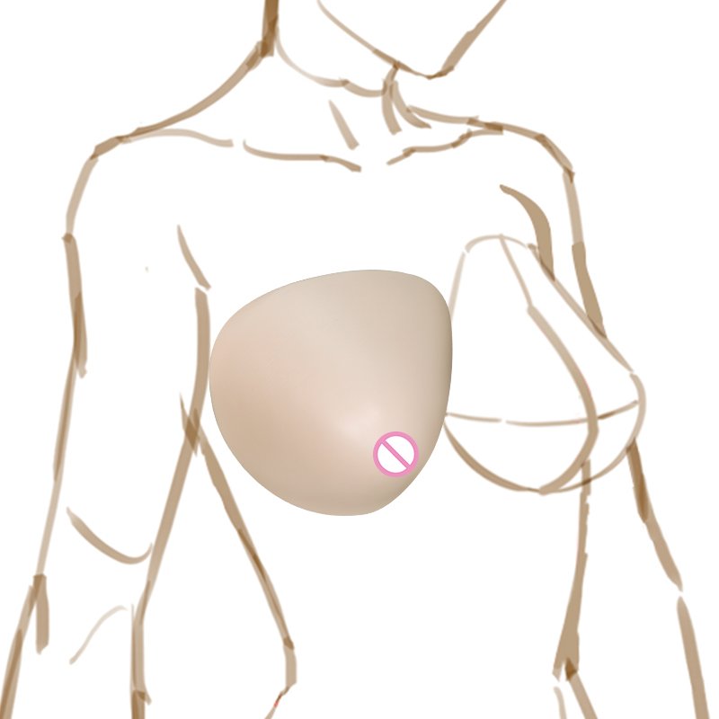 Light Weight Mastectomy Breast Triangle Shape Realistic False breast form silicone boobs for Women