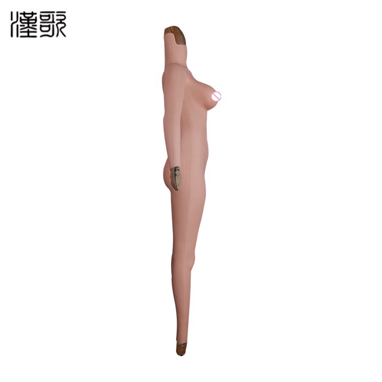 Silicone Full Body Suit One-Piece Tight Zentai CD TD Pussy F Cup Breast Form Crossdresser Transgender