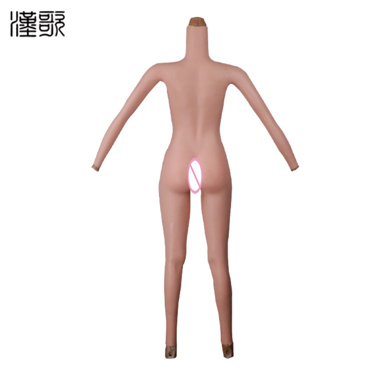 Silicone Full Body Suit One-Piece Tight Zentai CD TD Pussy F Cup Breast Form Crossdresser Transgender