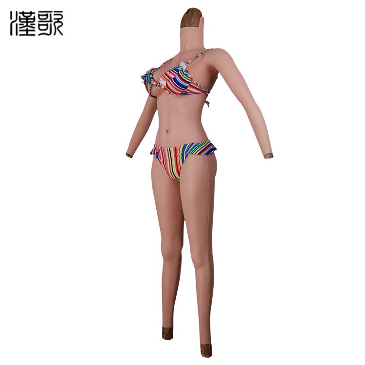 Silicone Full Body Suit One-Piece Tight Zentai CD TD Pussy F Cup Breast Form Crossdresser Transgender