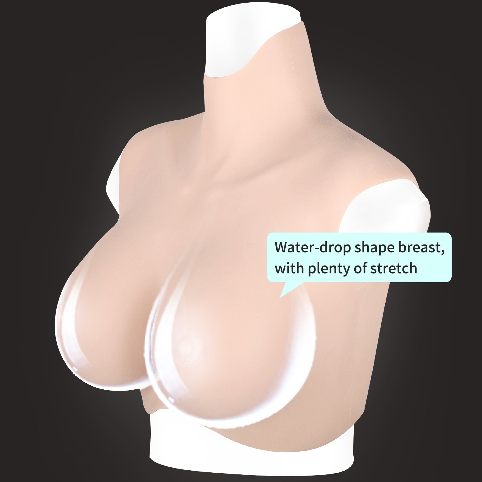 Silicone Breastplate silicone breast forms brown black for transgender crossdressing men falsies breast form suit for shemale