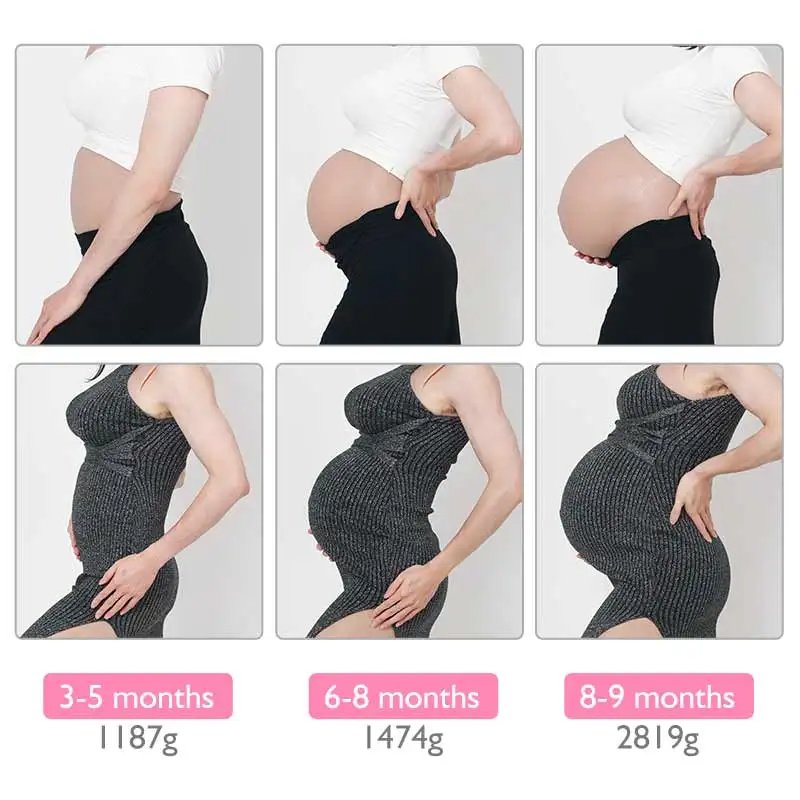 Artificial Silicone Fake Pregnant Belly Soft False Realistic Big Pregnancy Belly Mold For Crossdresser Man to Woman Cosplay