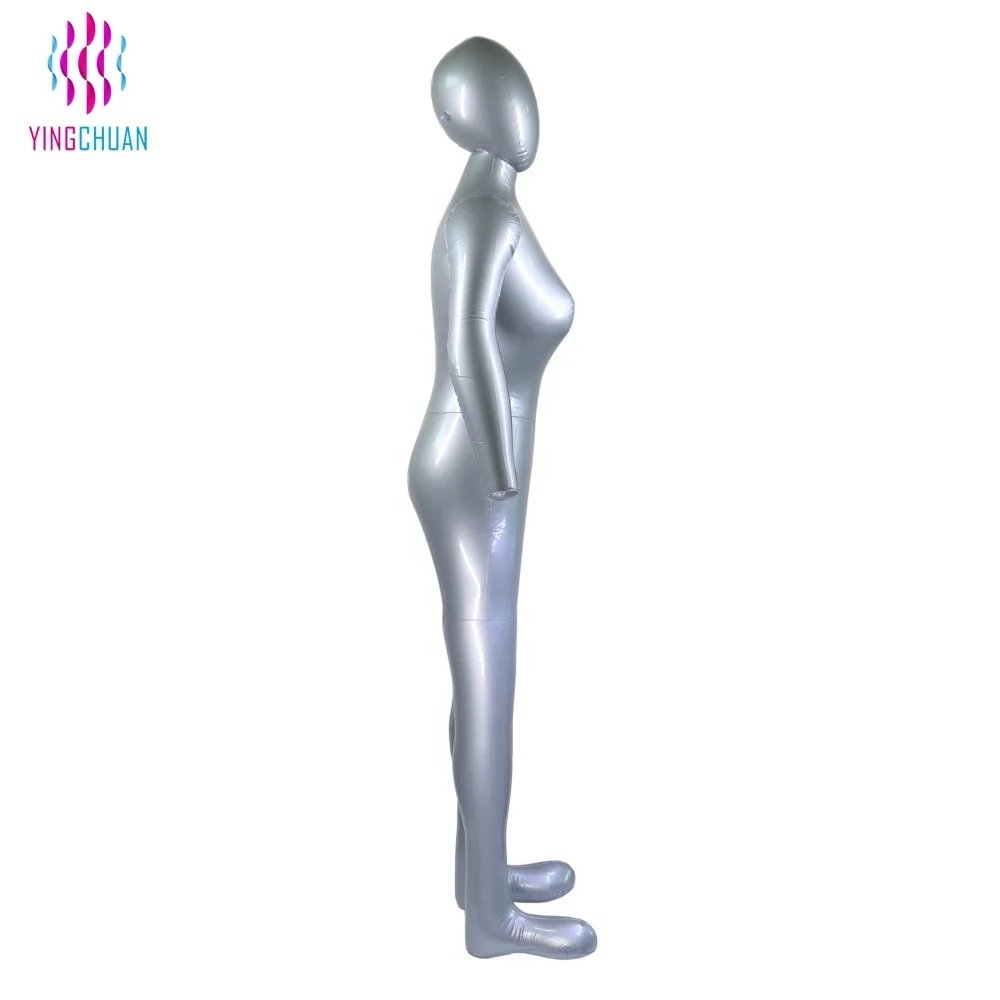 Inflatable Female Full Body Mannequin Dress Form Dummy Mannequin PVC Full Body Mannequin