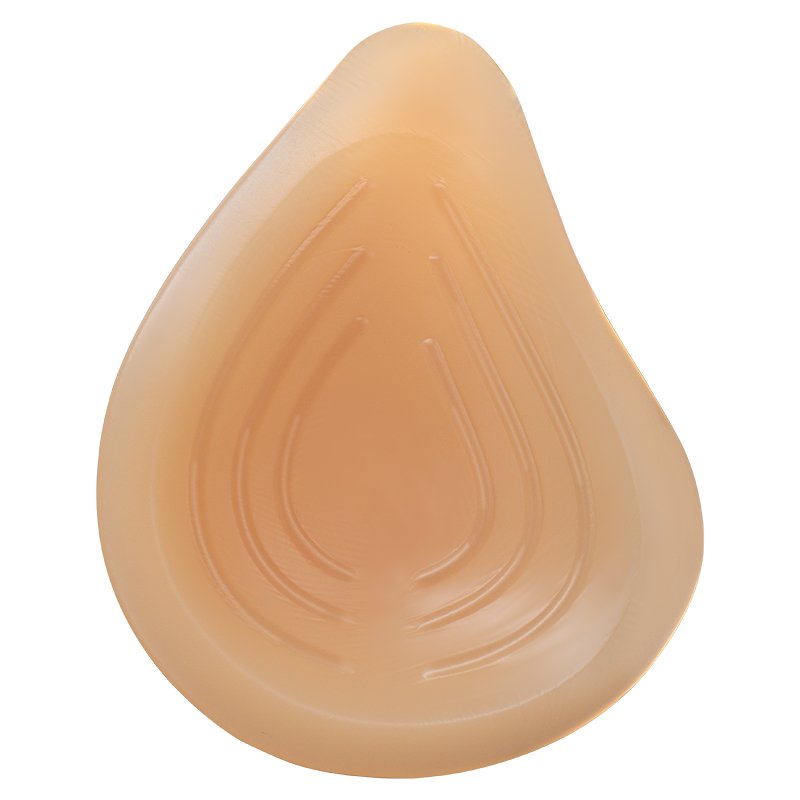new design women light weight breathable spiral shape silicone false breast form for mastectomy