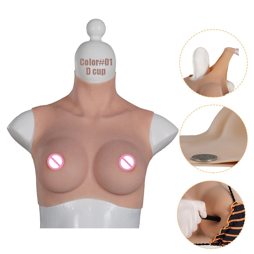 urchoice huge silicone crossdressing breast forms costume for men crossdresser wearing suit