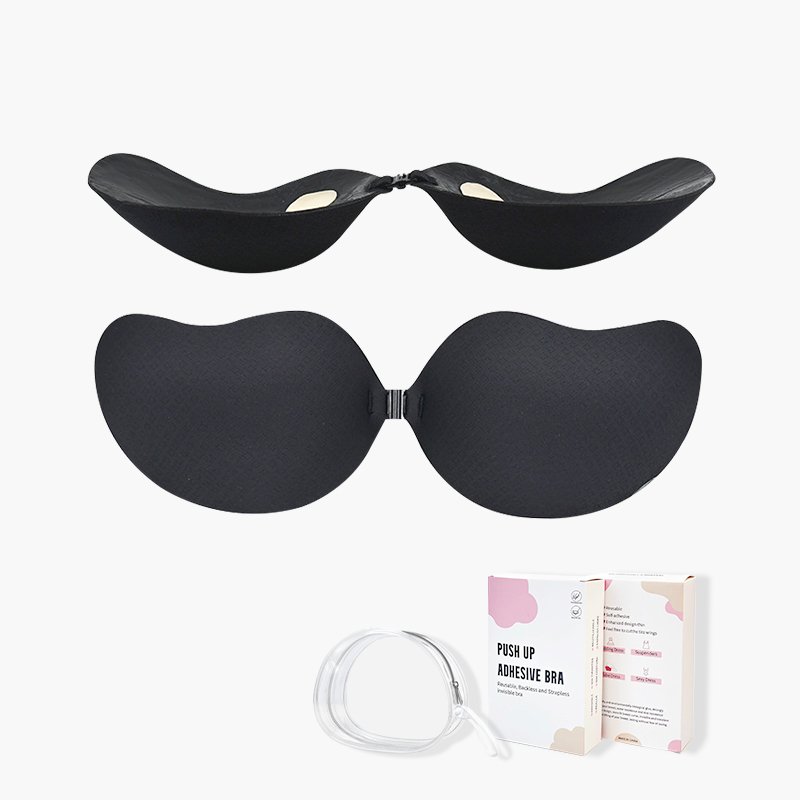 INVISFEEL Lightweight Nude Reusable Silicone Breast Pads Invisible Nipple Stickers Push-Up Nipple Covers