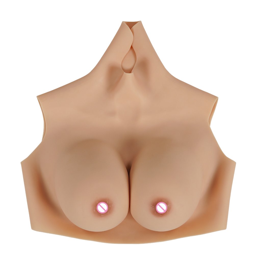 URCHOICE Crossdresser transgender CD TD silicone false breast form prosthesis silk cotton fake sponge breast cup A B C D E G