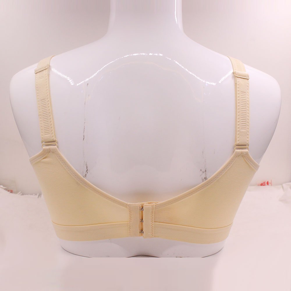 ONEFENG 6052 Silicone Breast Forms Mastectomy Bra with Pockets for Artificial Breast Prosthesis Woman Without Steel Ring