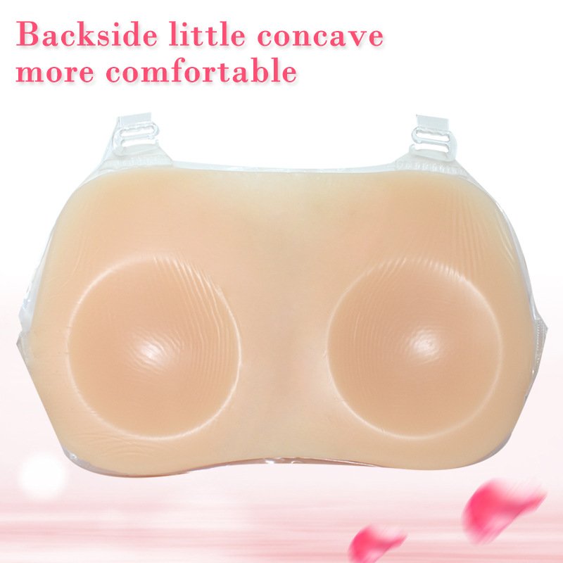 Wholesale Cheap Price Sexy Crossdressing Deep Depression Silicone Breast Forms With Strap