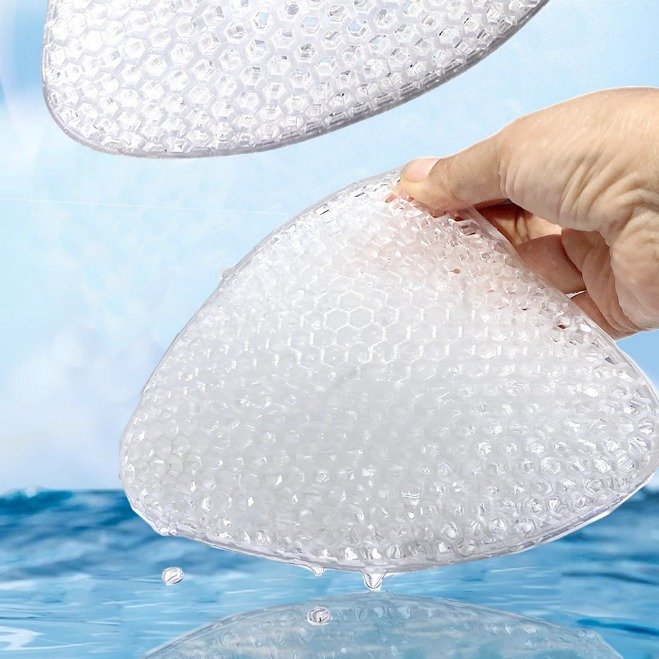 Silicone Bra Pads Artificial Silicone Boobs Forms Honeycomb Design Postoperative Mastectomy Silicone Chest Pads Breast Cancer