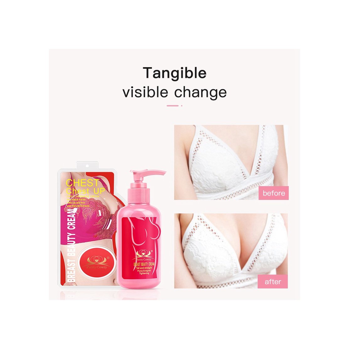 Factory price Breast Care Natural Breast Massage Cream Papaya herbal Tight breast enhancement cream