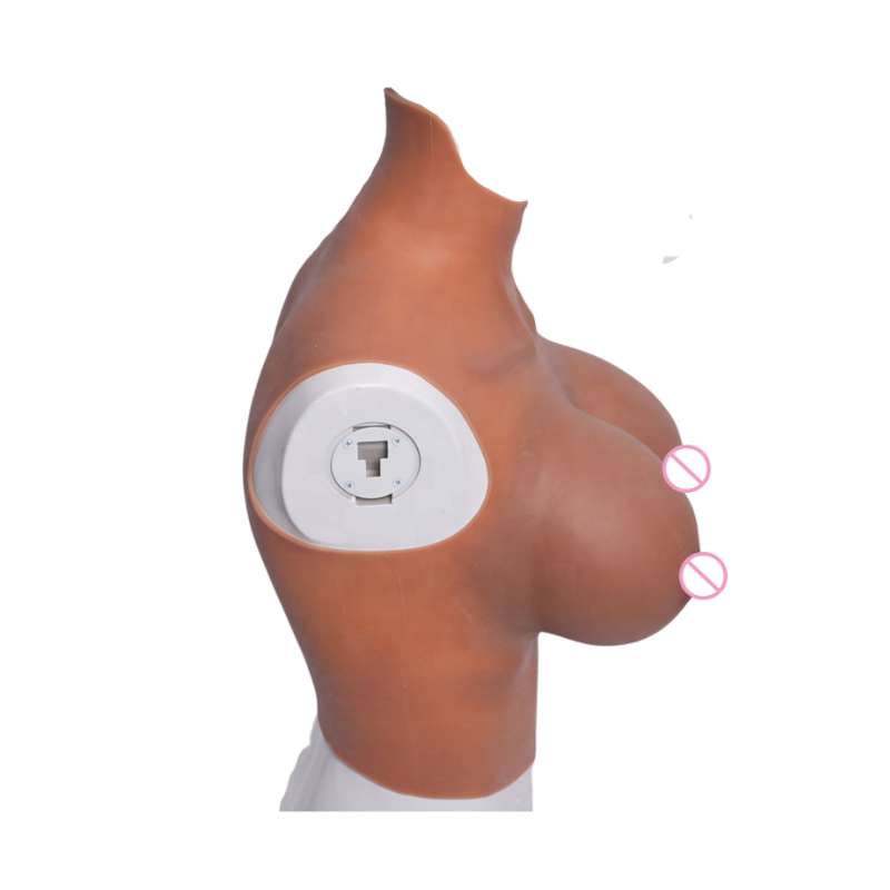 Huge silicone breast cross dresser silicone breast forms k cup bra breast chest for men to women cotton filler