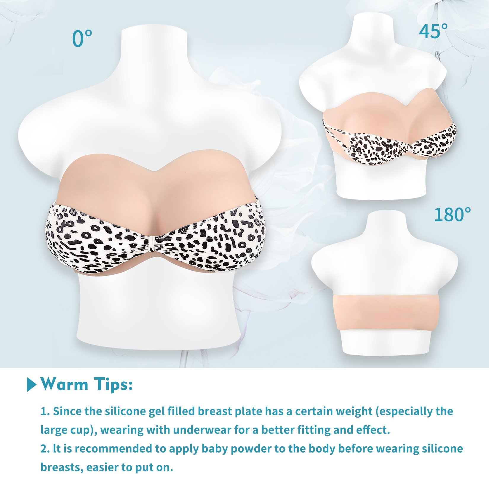 Drag Queen Boobs Strapless Realistic Silicone or Cotton Filling One-piece for Crossdresser B-H Cup Big Silicon Boobs