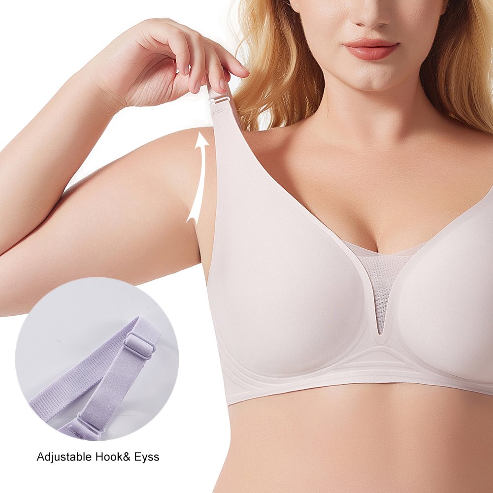 Sexy Plus size seamless wireless fitness bra soft support Beauty back push up breast lift bras seamless Underwear large cup size