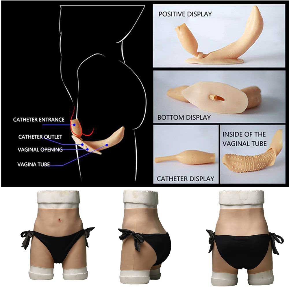 URCHOICE Crossdresser Full Body Silicone Female Body Suit Woman Fake Butt Pussy Vagina Suit Man To Woman With Silicon Breasts
