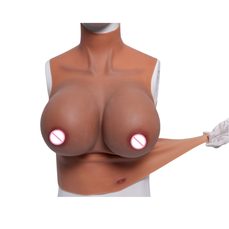 Men to women Artificial Silicone Breast Forms with stomach For Cross-dresser Enhancer Fake Boobs Tits Breast Plate