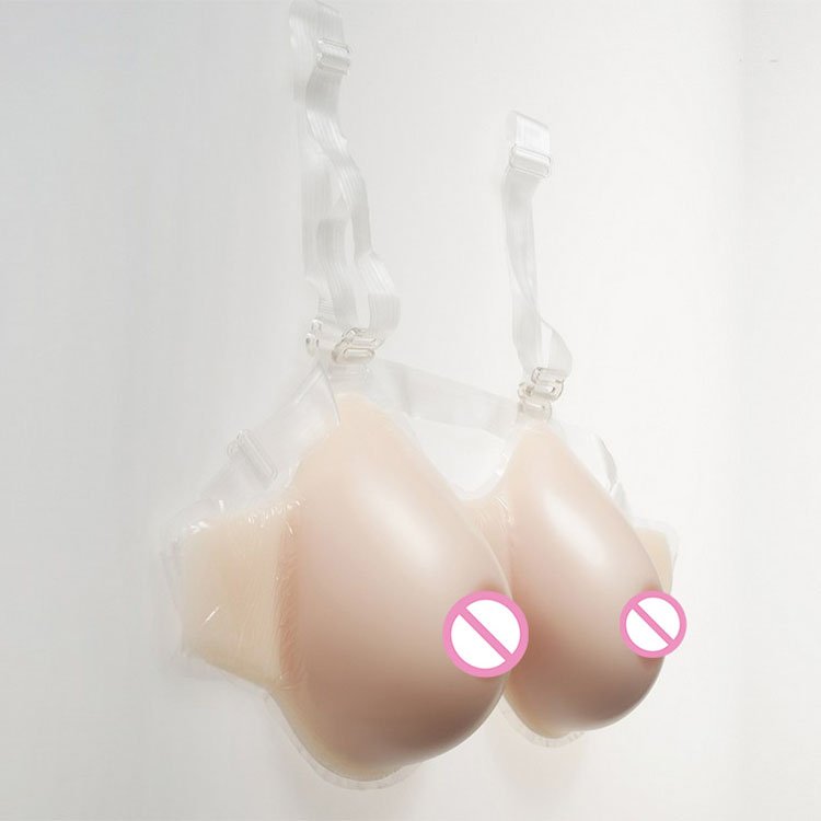 URCHOICE Unisex Prosthesis Cross-dressing Mastectomy breast form boobs enhancement silicone postoperative artificial breast bra