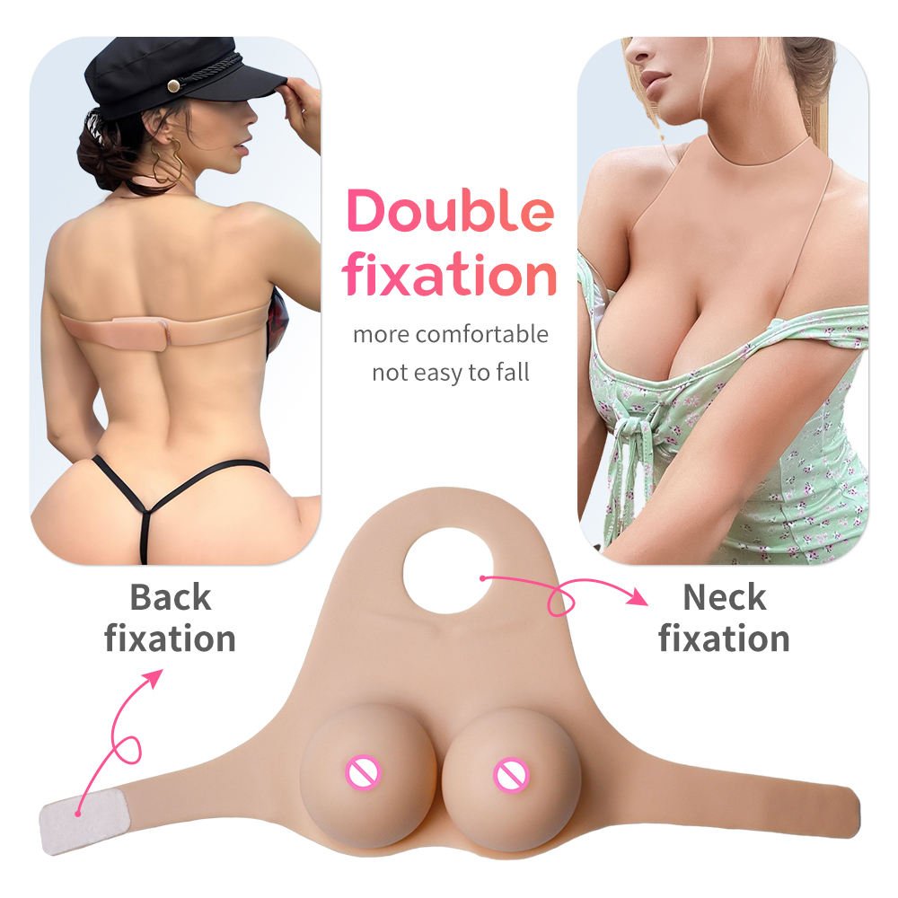 URCHOICE Artificial Silicone Breast Big Boobs Tape With 2.0 cm Buttocks Briefs For Crossdresser Transgender African Women
