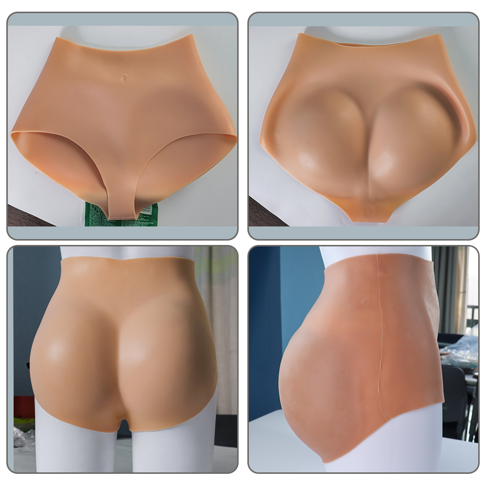 URCHOICE Artificial Silicone Breast Big Boobs Tape With 2.0 cm Buttocks Briefs For Crossdresser Transgender African Women