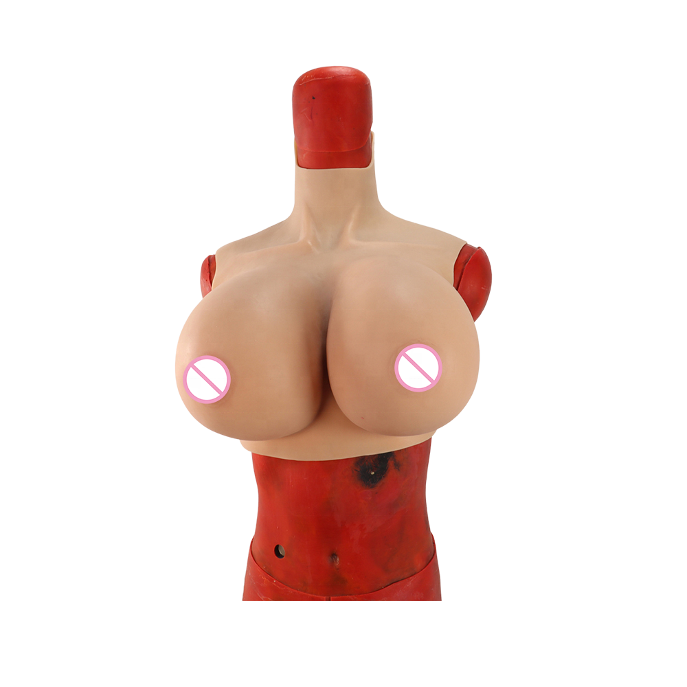 Fake Boobs Silicone Breastplate Breast Forms Cosplay Breasts Enhancers Forms K Cup For Transgender Cosplay Drag Queen
