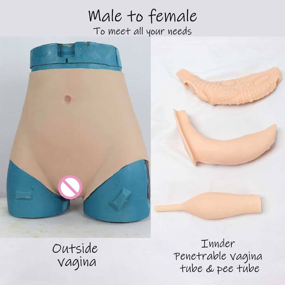 Shapewear Set Silicone Breast Forms Big Boobs With Female Fake Pussy Tummy Shaper For Crossdresser Cosplay Drag Queen