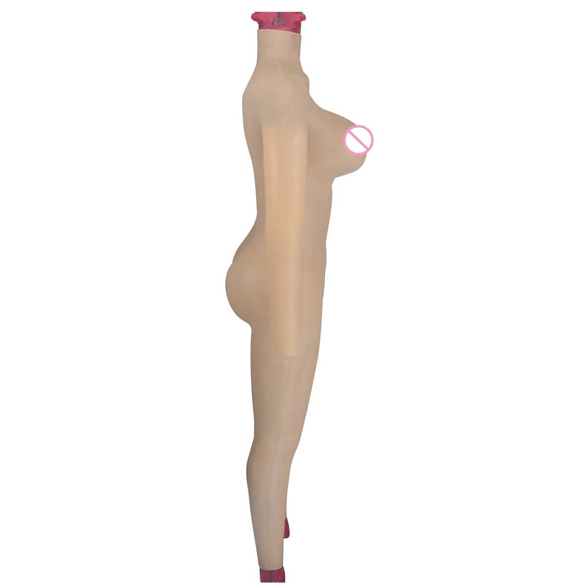 Men to women Fake Vagina Silicone Bodysuit For Transgender Cosplay Crossdressing Breast Forms