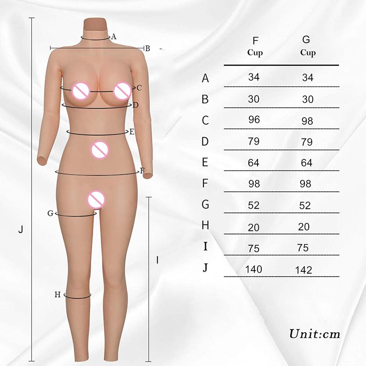 Men to women Fake Vagina Silicone Bodysuit For Transgender Cosplay Crossdressing Breast Forms