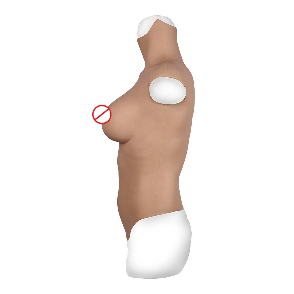 Half Body Silicone Breast Forms Breastplates Fake Breasts for Crossdressers Silicone Filled Breast Plate for Drag Queen