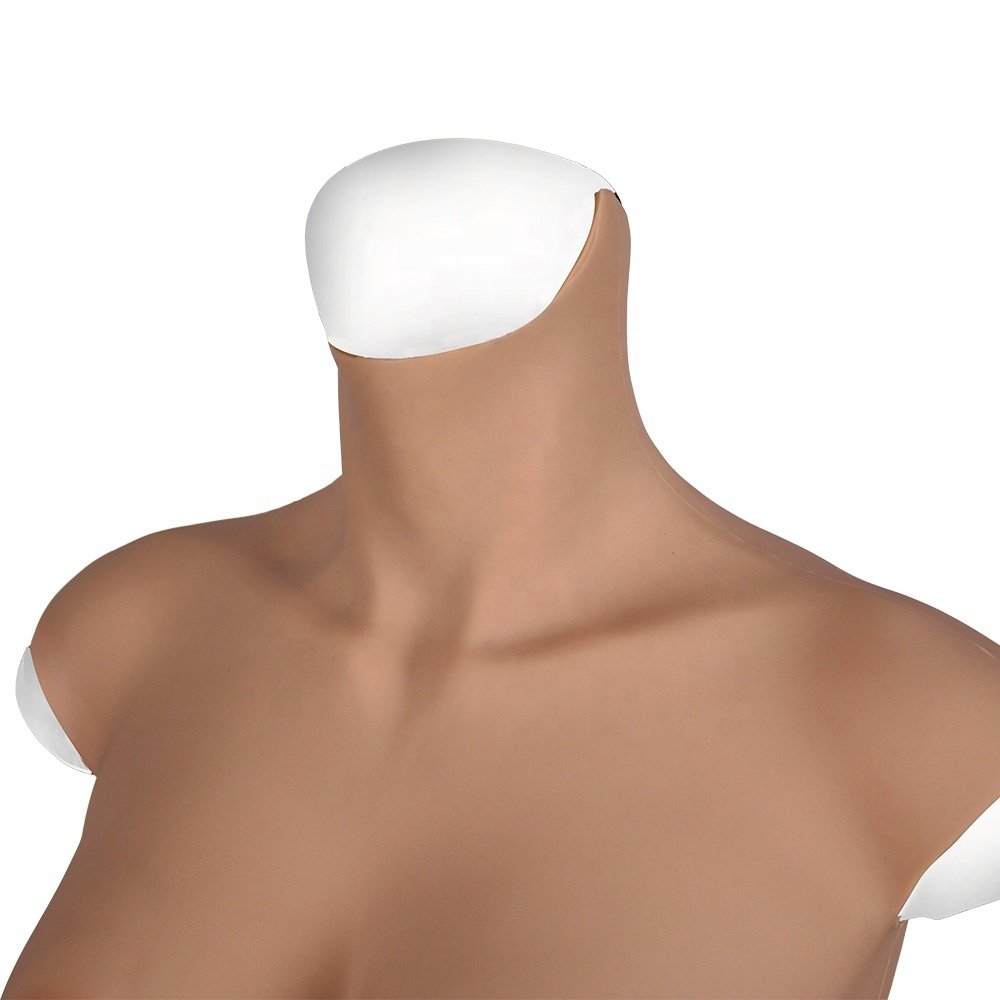 Half Body Silicone Breast Forms Breastplates Fake Breasts for Crossdressers Silicone Filled Breast Plate for Drag Queen