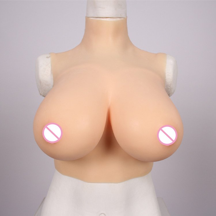 B04 US Warehouse E Cup Male False Boobs Cosplay Artificial Simulation Super Large One Piece Breast Silicone