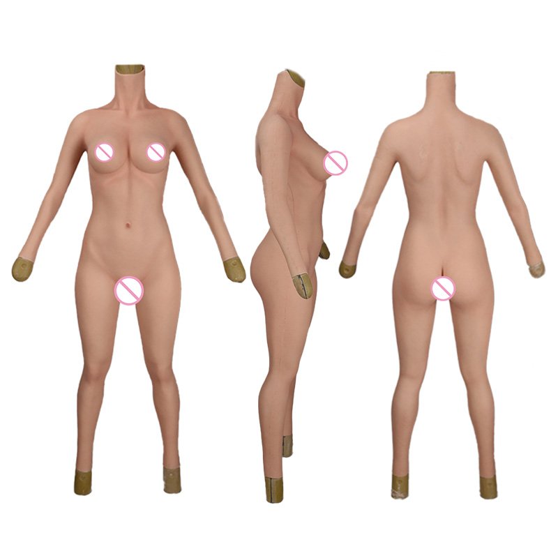 Good Price Crossdresser Body Suit Male To Female With Vagina Full Bodysuit With E Cup Factory Direct Supply Chest False Buttock