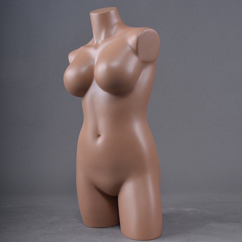 Fashion big breast window display headless manikin sexy lifelike curvy form bust female mannequin torso for sale
