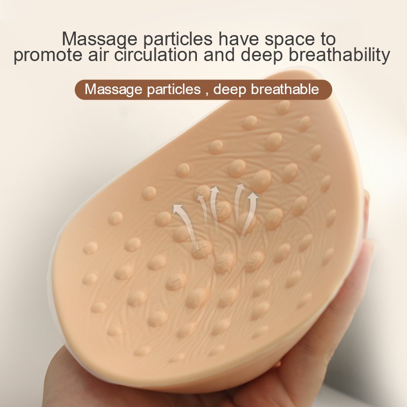 Silicone Breast Form Mastectomy Prosthesis Breast Triangle Shape Lightweight Bra Pad Enhancer