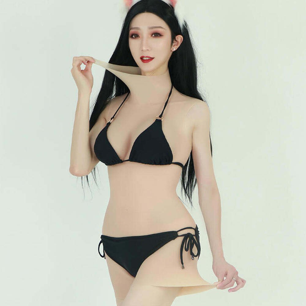 BIG cup FAKE Boobs male to female Artificial Silicone Body Suit Natural Vagina For Crsossdresser Sissy Transgender Cosplayer