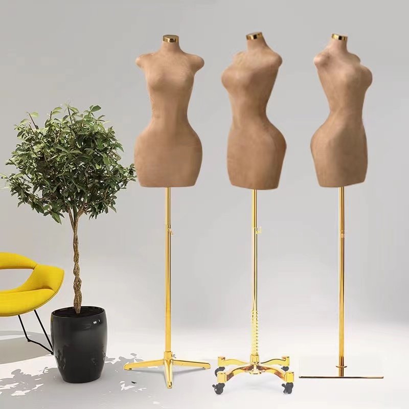 Hot Big Hips Upper Body Display Female Torso Clothing Dress Form Tailoring Sewing Dummies Mannequin Popular Fabric Women Carton