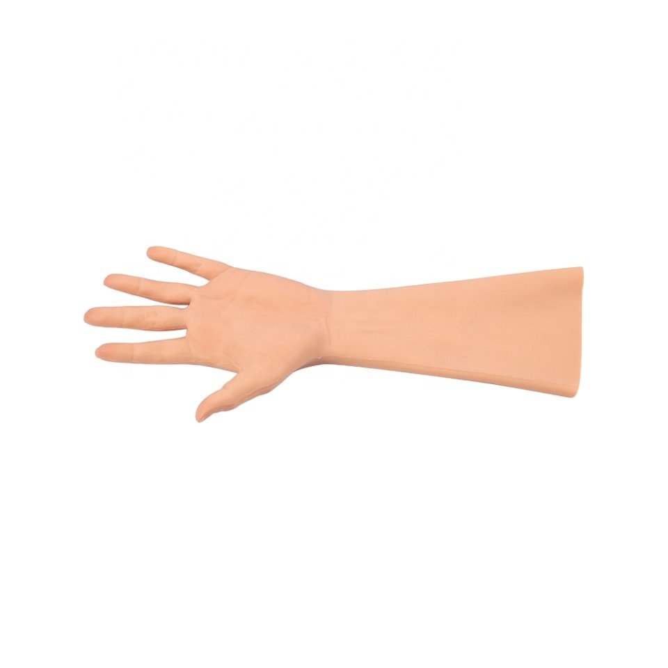 Realistic Durable Texture Fidelity Fake Hand Gloves Crossdressing Hand Sleeves for Breast Form Covering Scars for Webcast