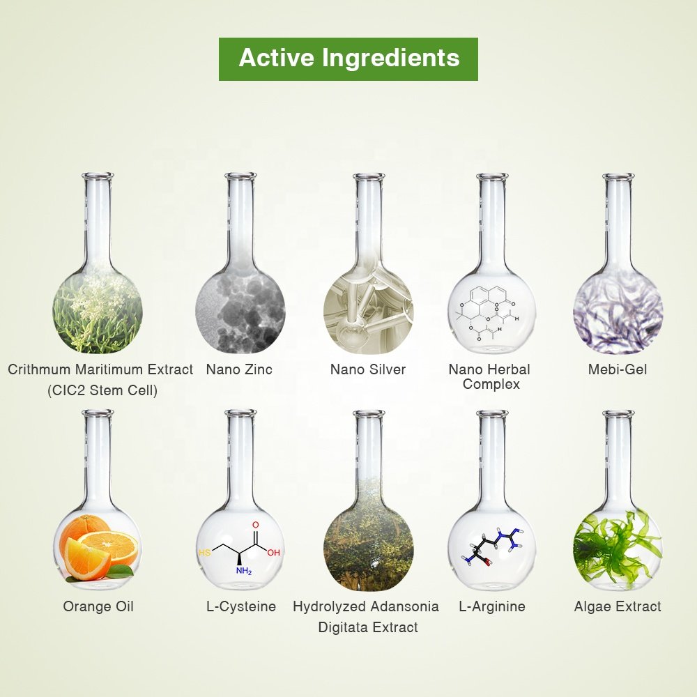 Nano Botanical Ultracalming Marine Stem Cell Serum Anti-Inflammatory Skin Repair Properties for Damaged Skin Chemical Peel