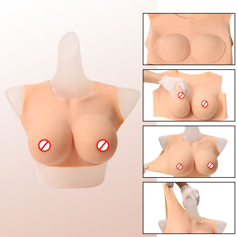 2024 artificial breast crossdresser silicon girl for men full body Realistic breast shape chest fake boobs intimates accessories