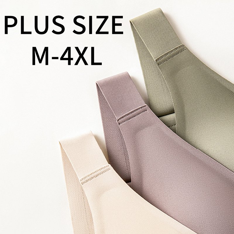 Seamless 4XL Plus size bra for big breasts push up V-Neck breast lift Leisure Bras for Women Shapewear underwear Gather support