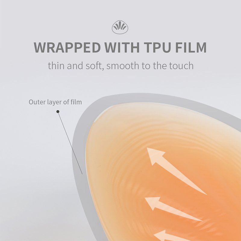 TA Silicone Breast Form Triangular Concave Base Suitable for Women with Artificial Large Breasts After Mild Mastectomy